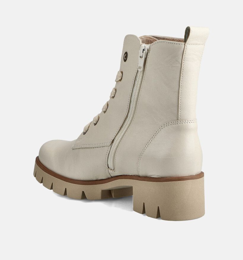 Gabor Boots à lacets en Écru pour femmes (363409) - pour semelles orthopédiques