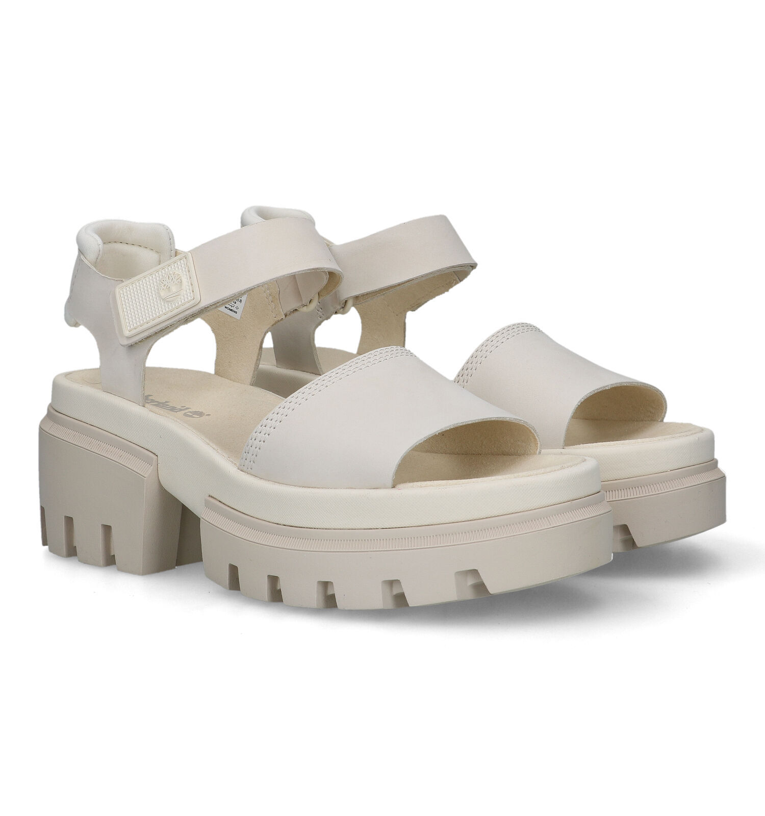 Timberland Everleigh Ecru Sandalen Dames Sandalen Online op TORFS.BE
