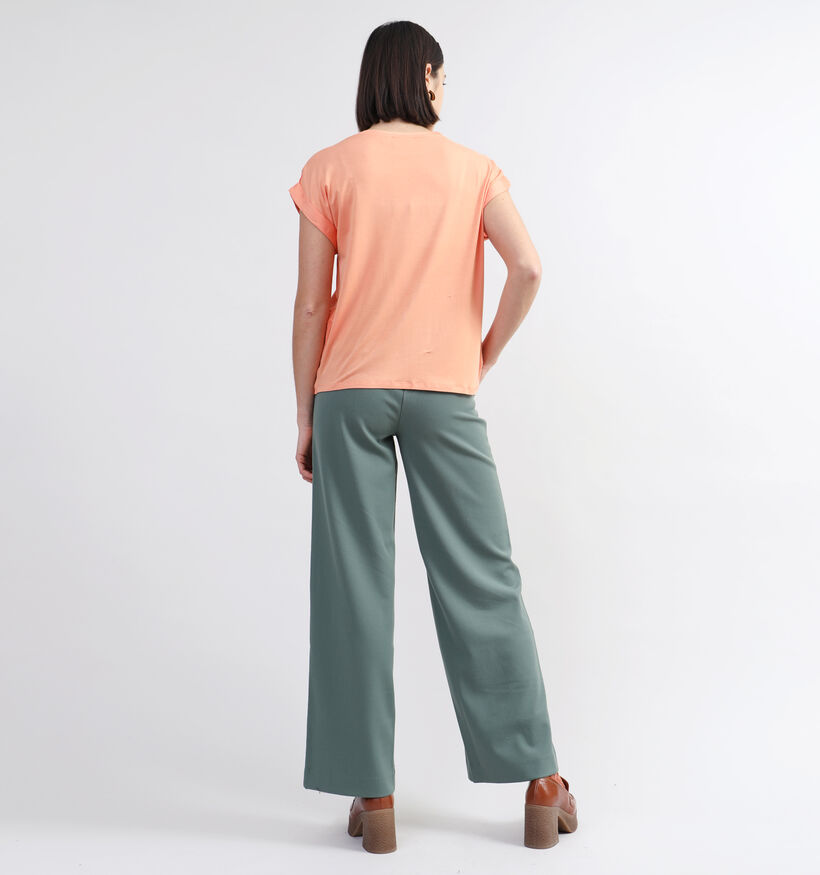 Vila Ellette Blauwe Satijnen t-shirt voor dames (344272)
