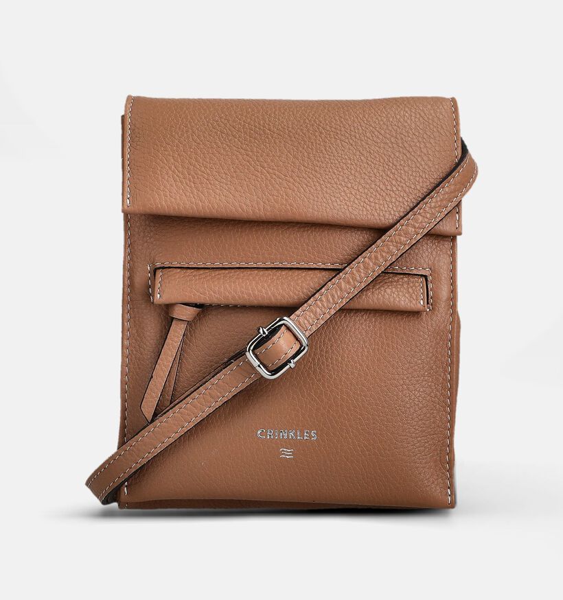 Crinkles Sac port&eacute; crois&eacute; en Beige pour femmes (373907)