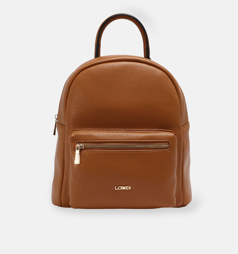 L.Credi Budapest Sac &agrave; dos en Cognac pour femmes (379576)