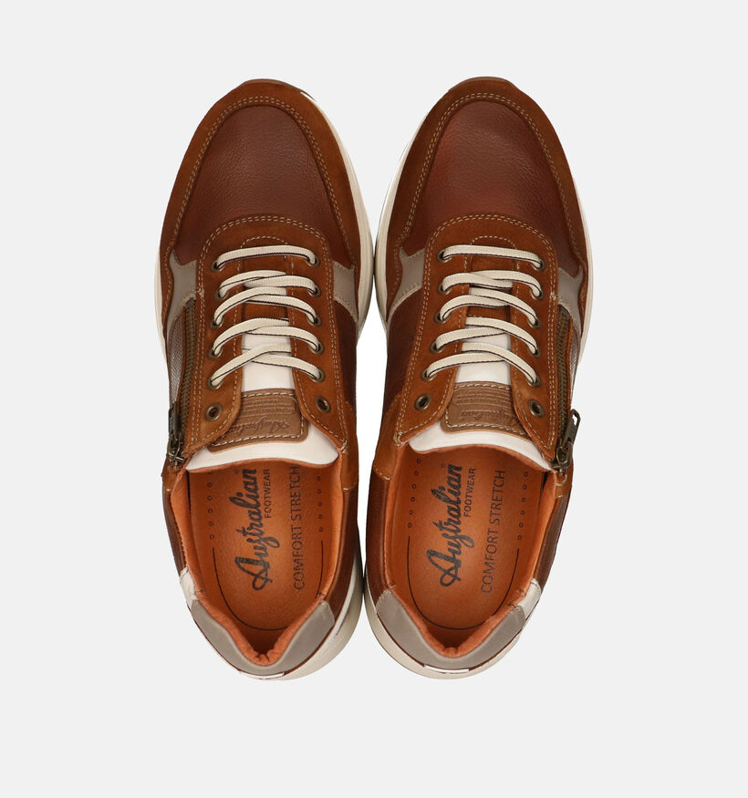 Australian Connery Bruine Rits-Veterschoenen voor heren (369707) - geschikt voor steunzolen