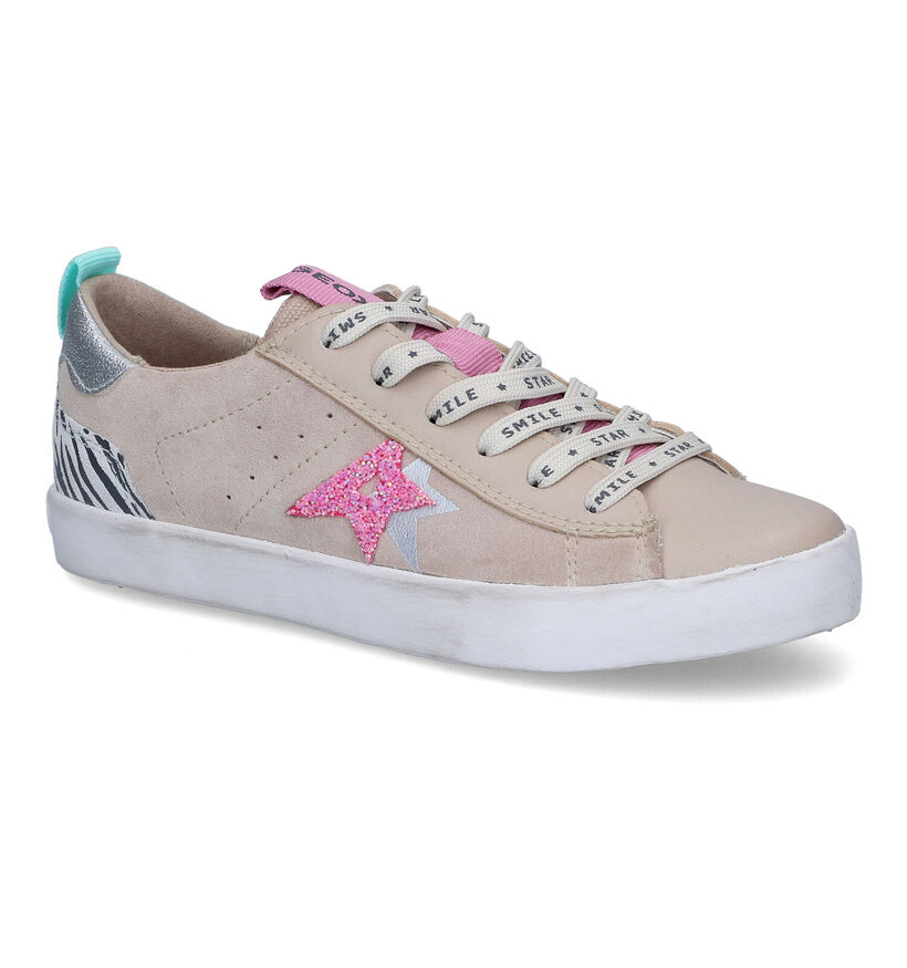 Geox Kilwi Chaussures à lacets en Beige en simili cuir (311004)