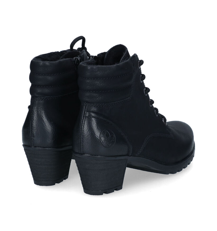 Rieker Bottines à lacets en Noir pour femmes (315750)