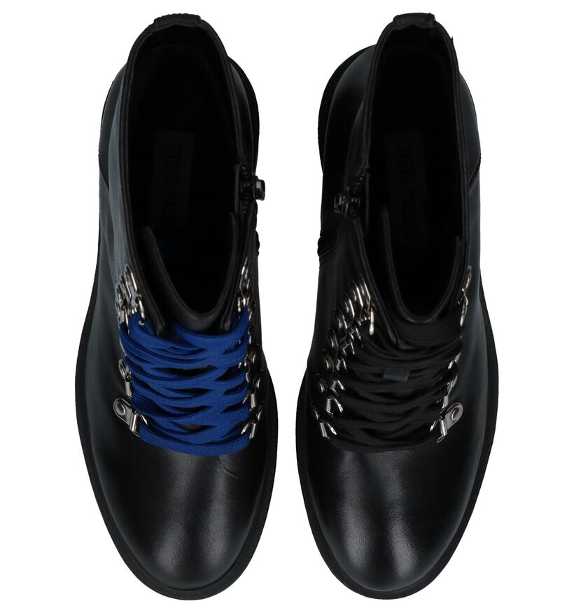 Steve Madden Royce Zwarte Enkellaarzen in leer (229766)