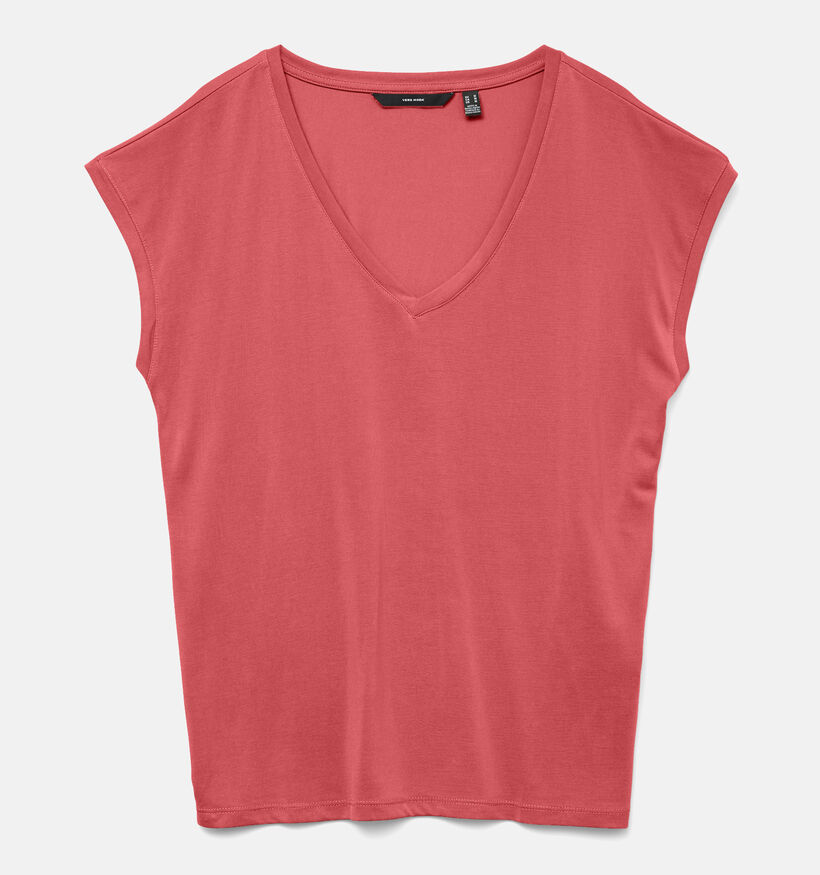 Vero Moda Filli Rode T-shirt voor dames (352218)