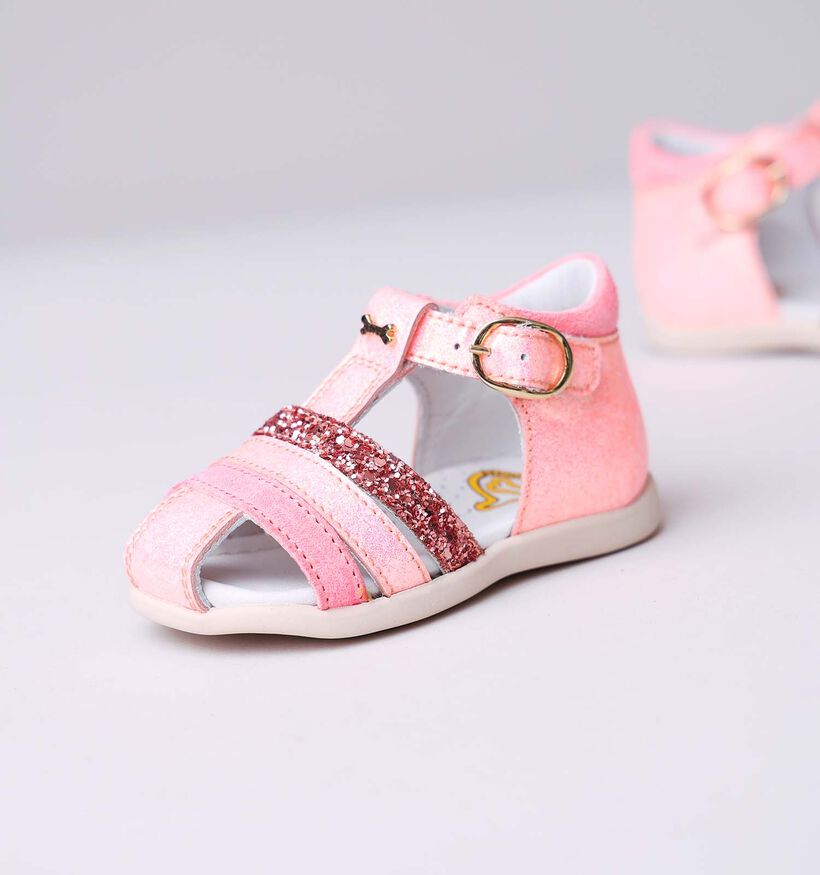 STONES and BONES Mema Sandales pour bébé en Rose pour filles (336594)