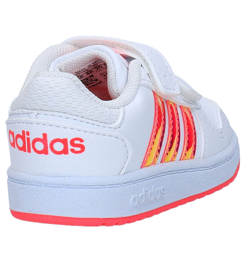 adidas Hoops 2.0 Witte Sneakers in kunstleer (290265)