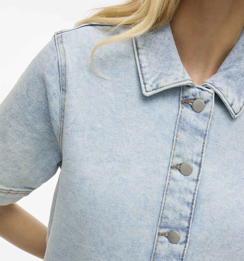 Vila Sol Robe chemise courte en Bleu pour femmes (357180)