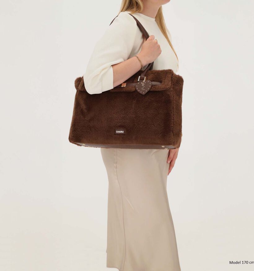 Charm London Stockholm Sac ordinateur en Brun fonc&eacute; pour femmes (380956)