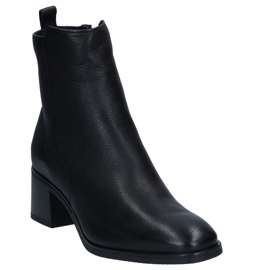 Hampton Bays Bottines à talons en Noir en cuir (295775)