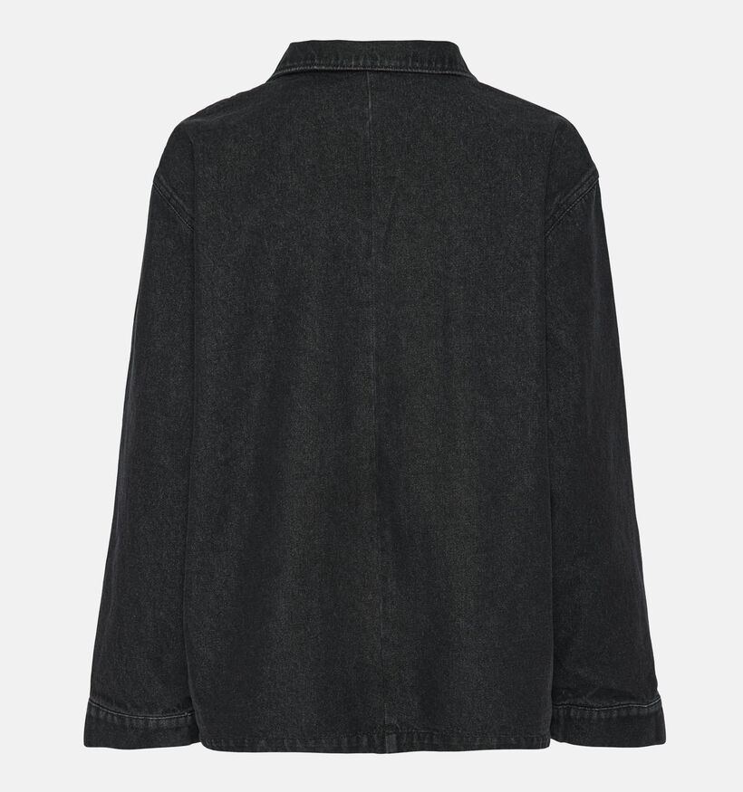 Pieces Chrissy Zwarte Denim hemd voor dames (354099)