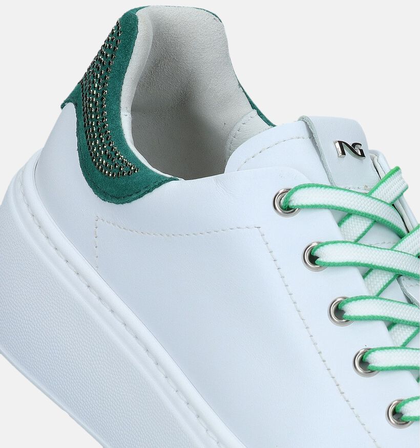 NeroGiardini Witte Sneakers voor dames (337186) - geschikt voor steunzolen