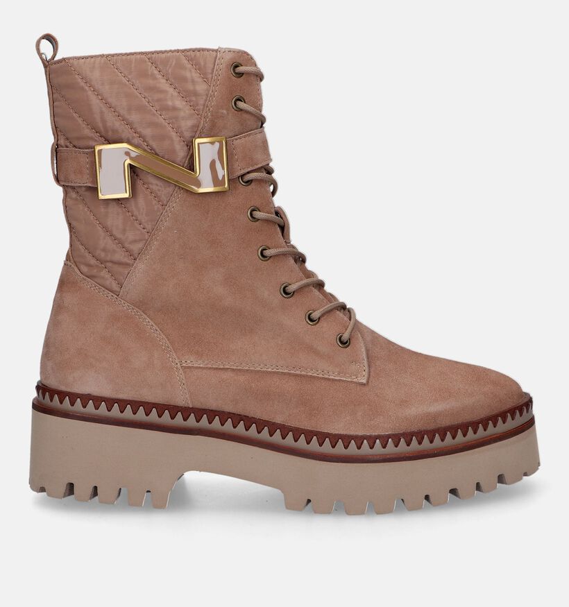 Nathan-Baume Boots à lacets en Camel pour femmes (332398)