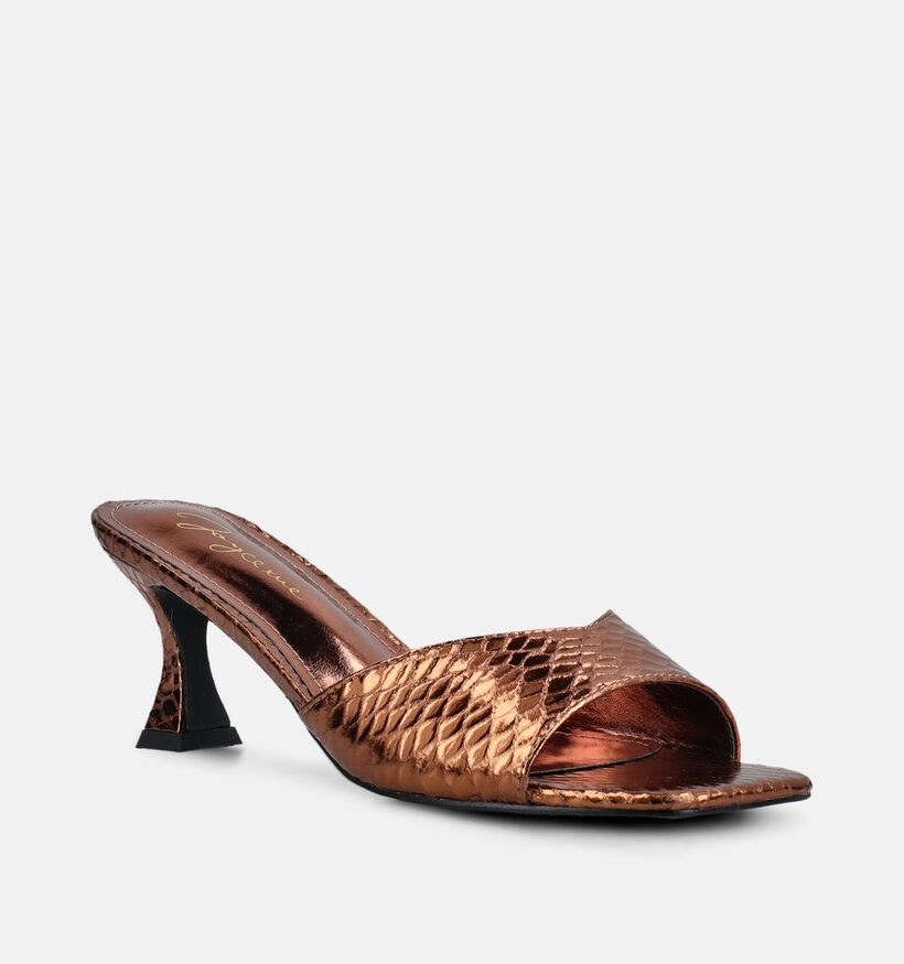 Joyce x me Bruine Slippers met hak voor dames (373227)