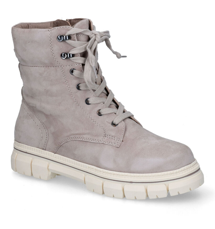 Tamaris Comfort Taupe Boots in nubuck (317970)