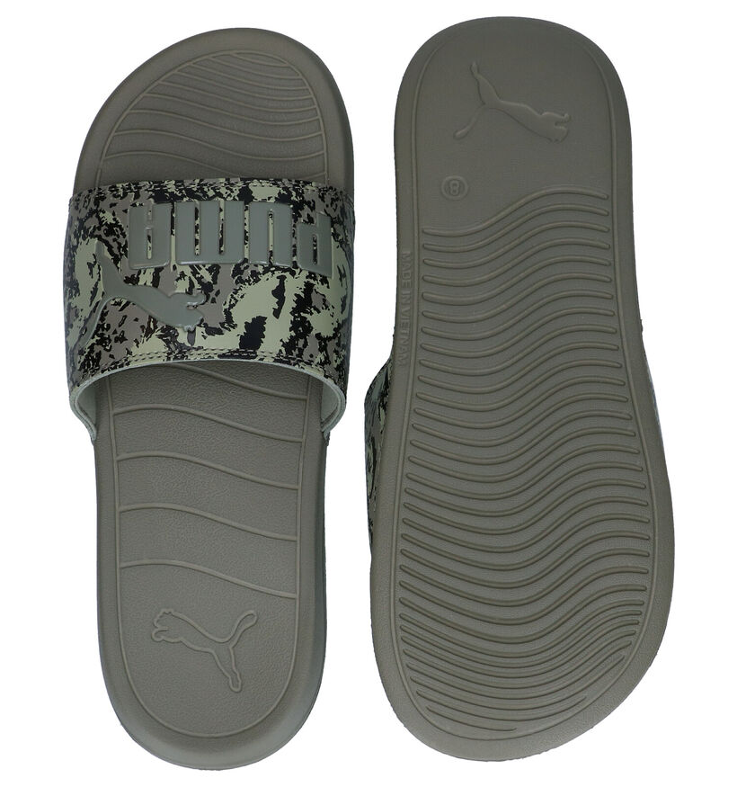 Puma Camo Groene Badslippers in kunststof (288555)