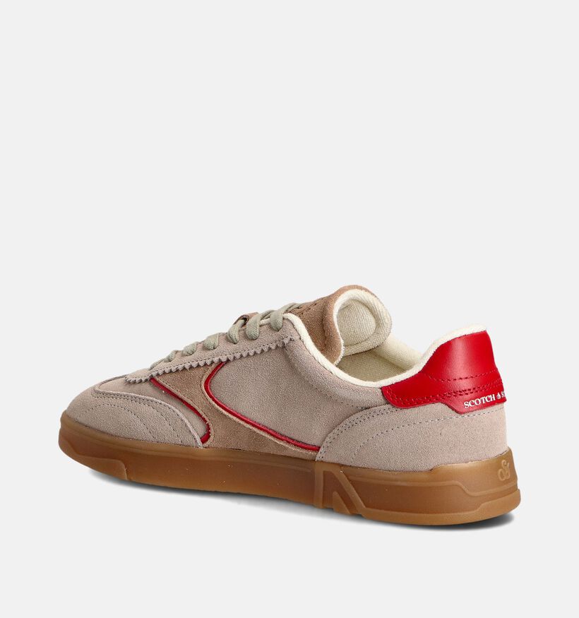 Scotch & Soda Slim Bruine Sneakers voor heren (359414) - geschikt voor steunzolen