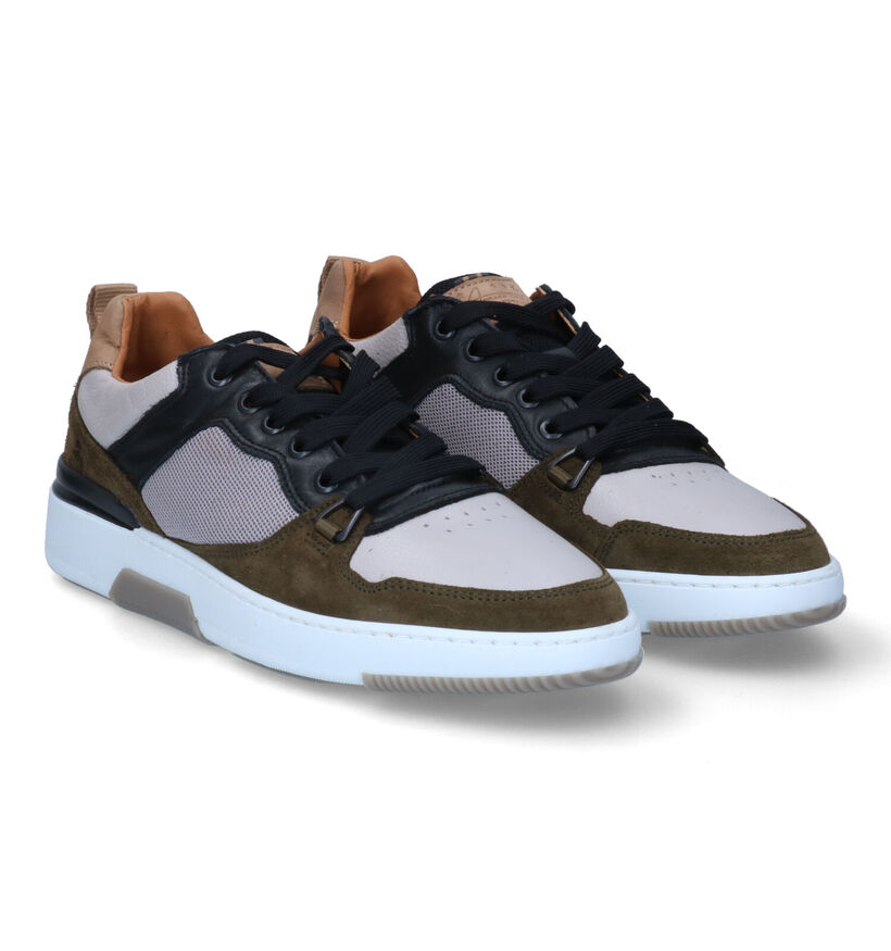 Bullboxer Kaki Veterschoenen voor heren (305744) - geschikt voor steunzolen