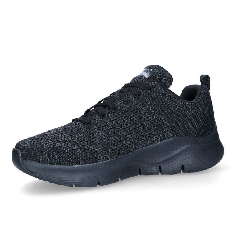 Skechers Arch Fit Paradyme Baskets en Noir pour hommes (323086)