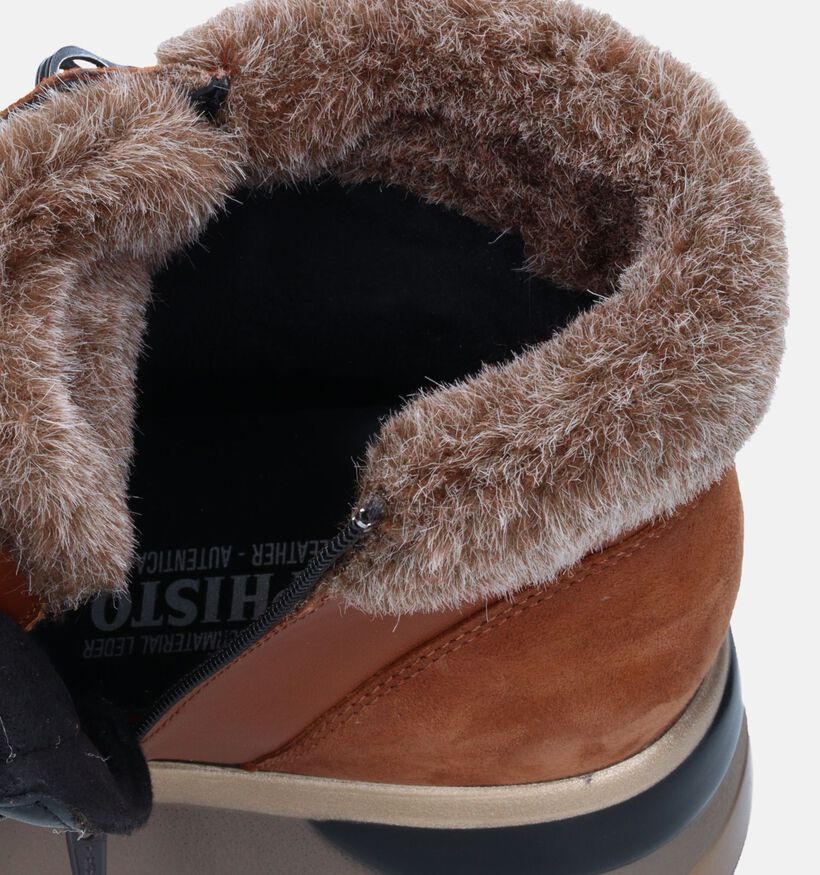 Mephisto Evodia Boots wedge en Cognac pour femmes (346073) - pour semelles orthopédiques