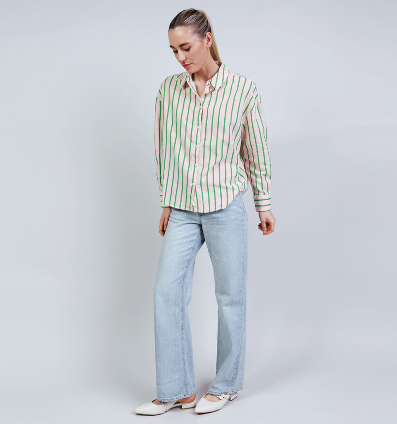 Pieces Javia Blouse en Vert pour femmes (369203)