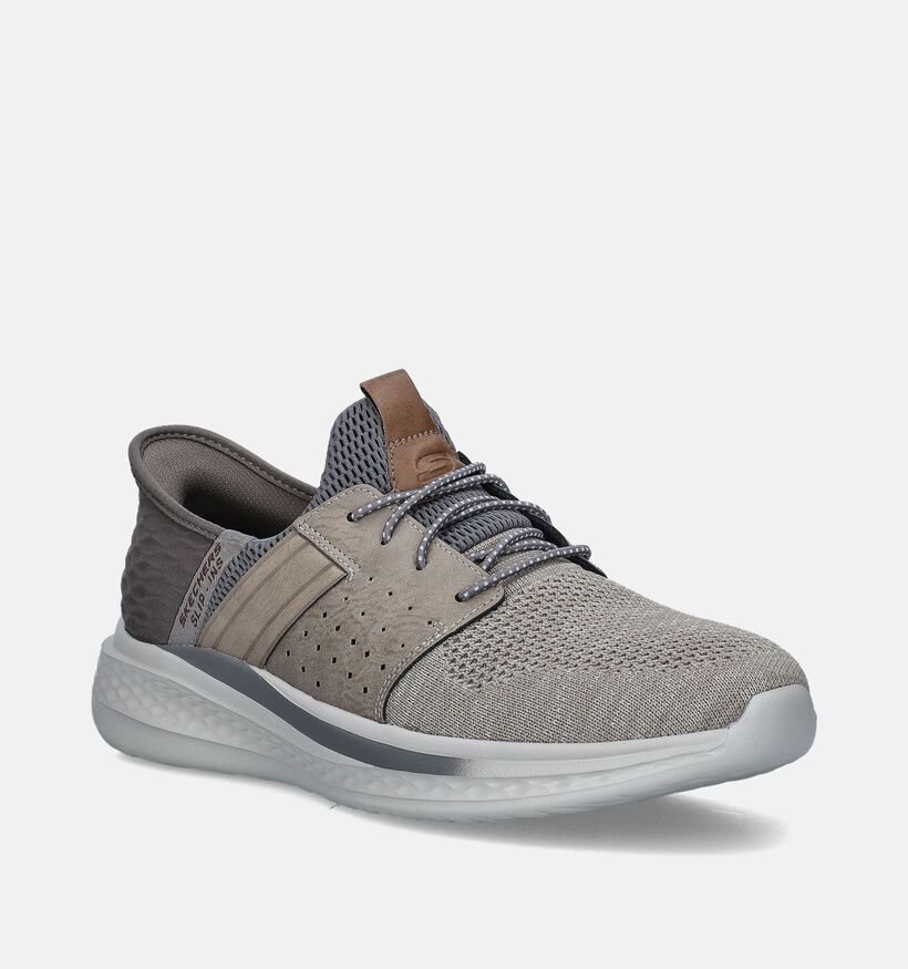 Skechers Slade Taupe Slip-ins voor heren (350327)