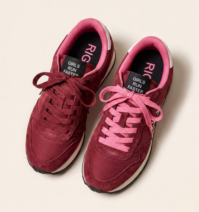 Sun68 Ally Solid Baskets en Bordeaux pour femmes (379713) - pour semelles orthop&eacute;diques