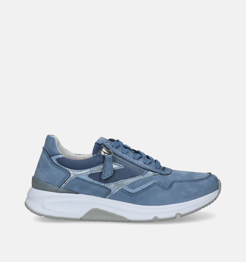 Gabor Rollingsoft Blauwe Sneakers voor dames (336169) - geschikt voor steunzolen