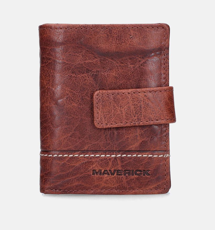 Maverick Porte-carte en Cognac pour hommes (358831)