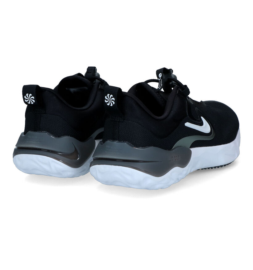 Nike Run Flow Baskets en Noir en textile (319531)