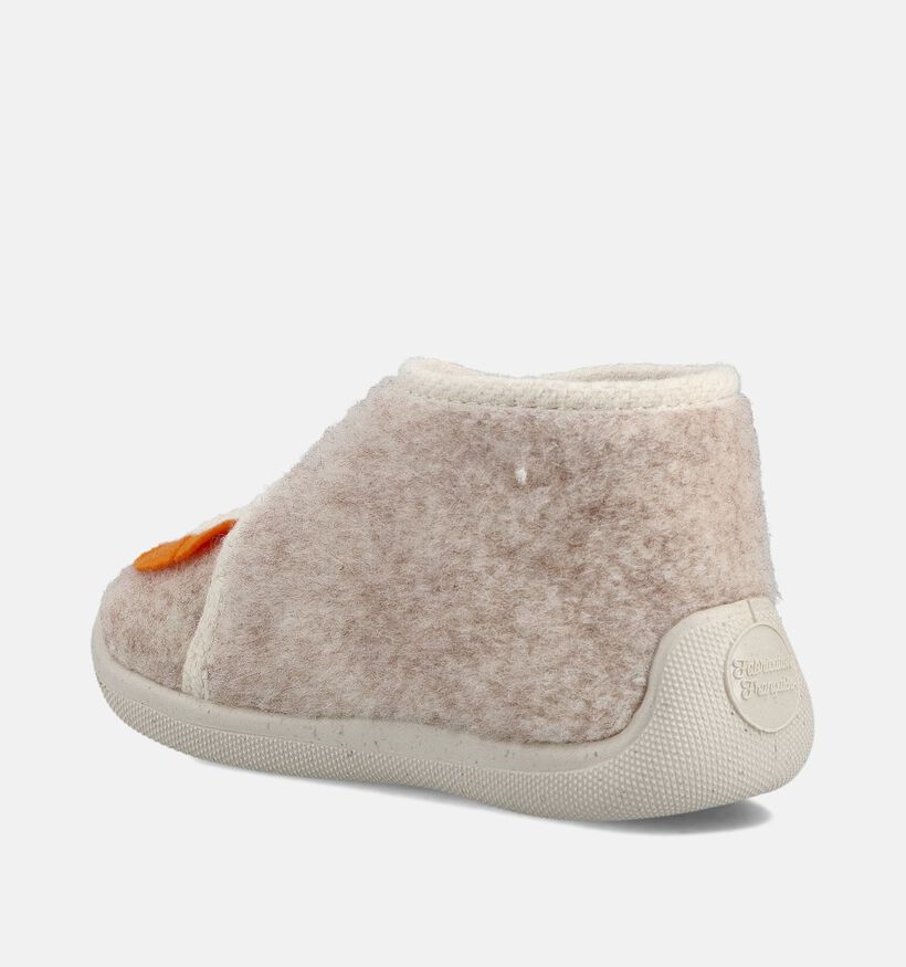 Little David Lion Pantoufles en Beige pour filles, garçons (364929) - pour semelles orthopédiques