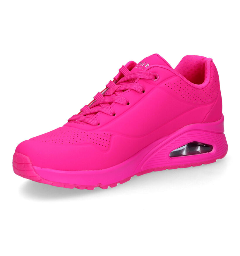 Skechers Uno Night Shades Baskets en Rose pour femmes (318175)