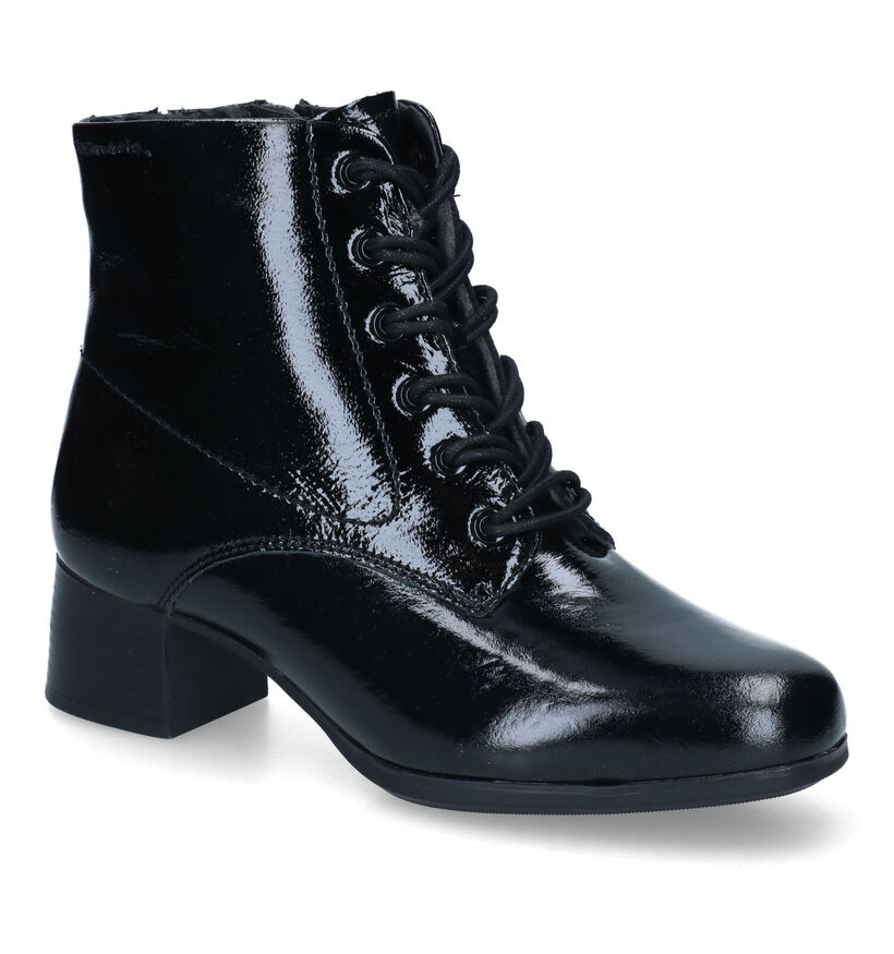 Tamaris Comfort Bottines à lacets en Noir en cuir (317969)
