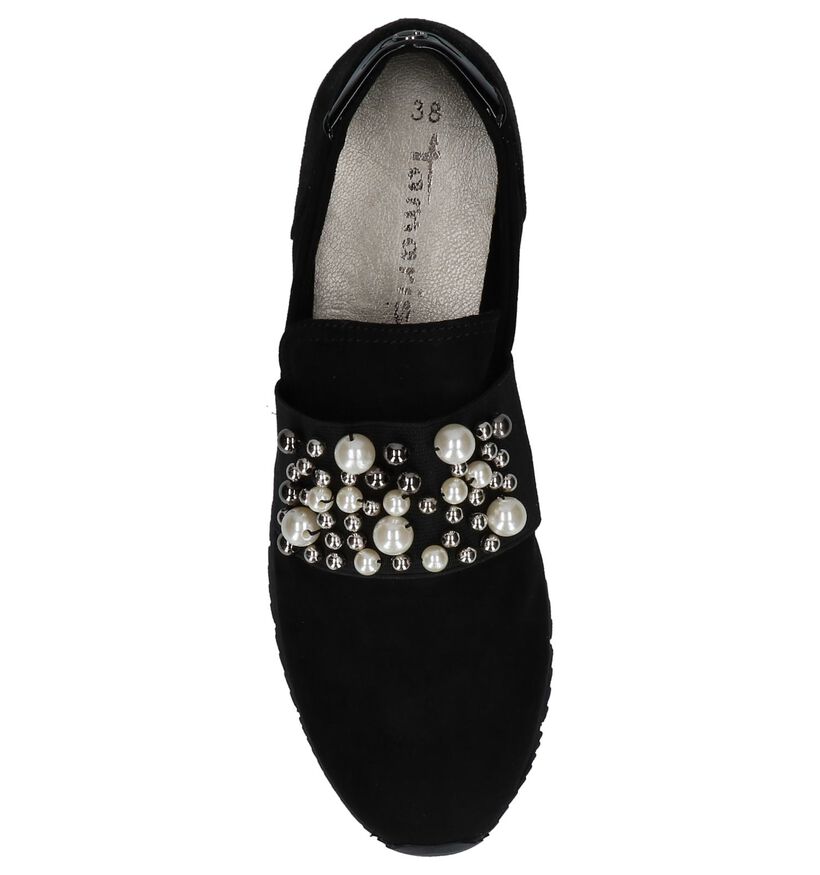 Zwarte Instapper met Steentjes Tamaris TOUCH it in kunstleer (226781)