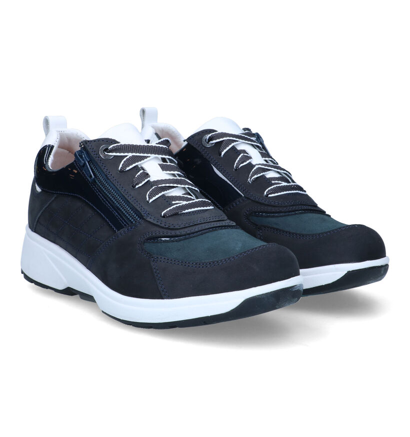 Xsensible Arona Blauwe Sneakers in nubuck (324721)