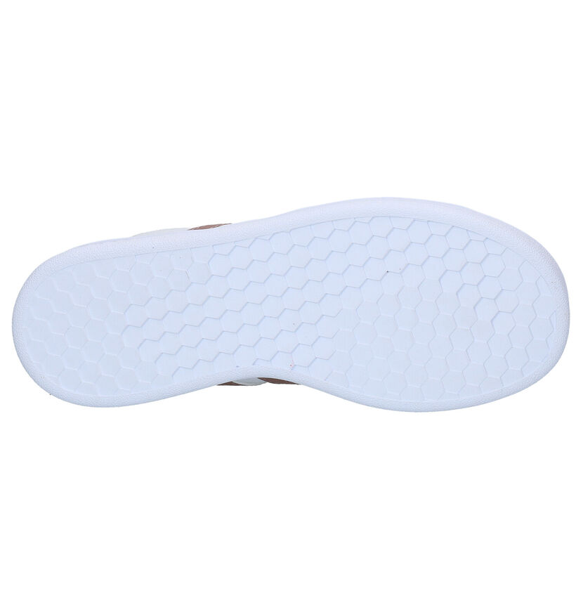 adidas Grand Court C Baskets en Blanc pour filles (314611) - pour semelles orthopédiques