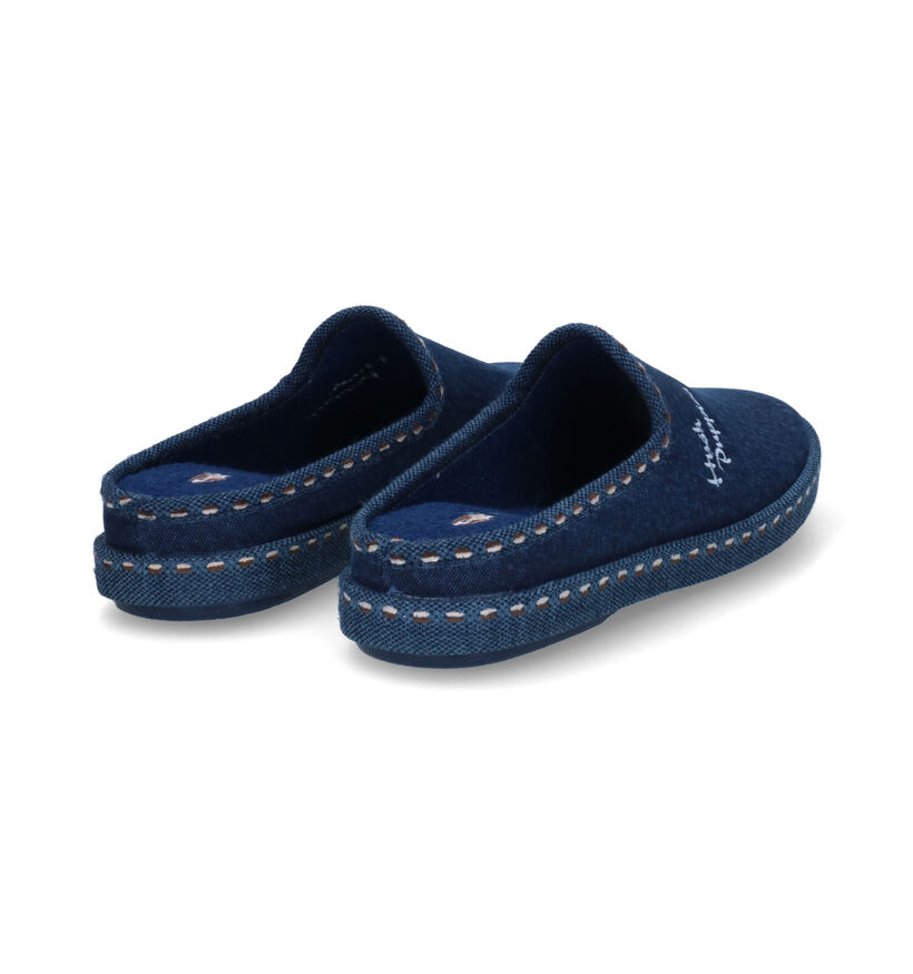 Hush Puppies Douna Pantoufles en Bleu pour hommes (309222)