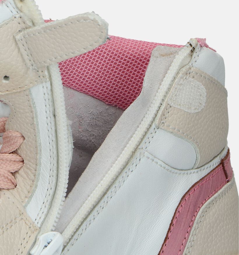 Milo & Mila Witte Hoge sneakers voor meisjes (339822) - geschikt voor steunzolen