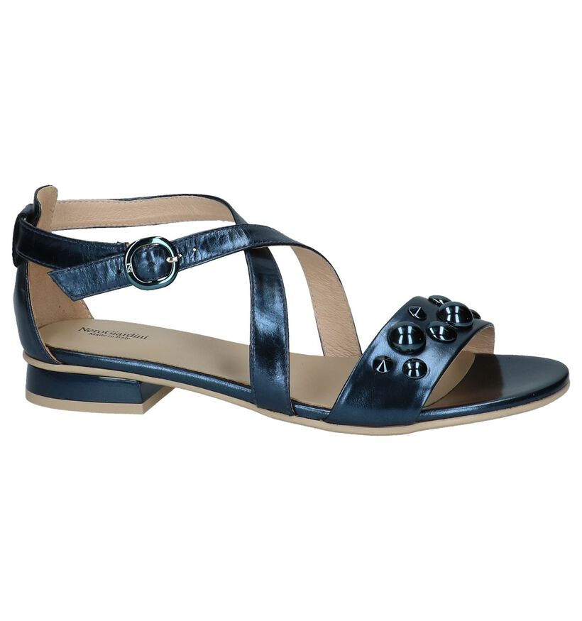 Donkerblauwe Geklede Sandalen NeroGiardini, , pdp