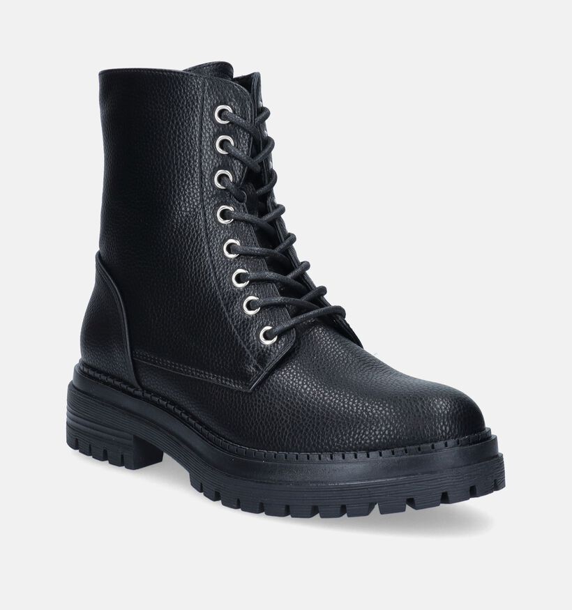 Posh by Poelman Zwarte Veterbopots voor dames (345504)