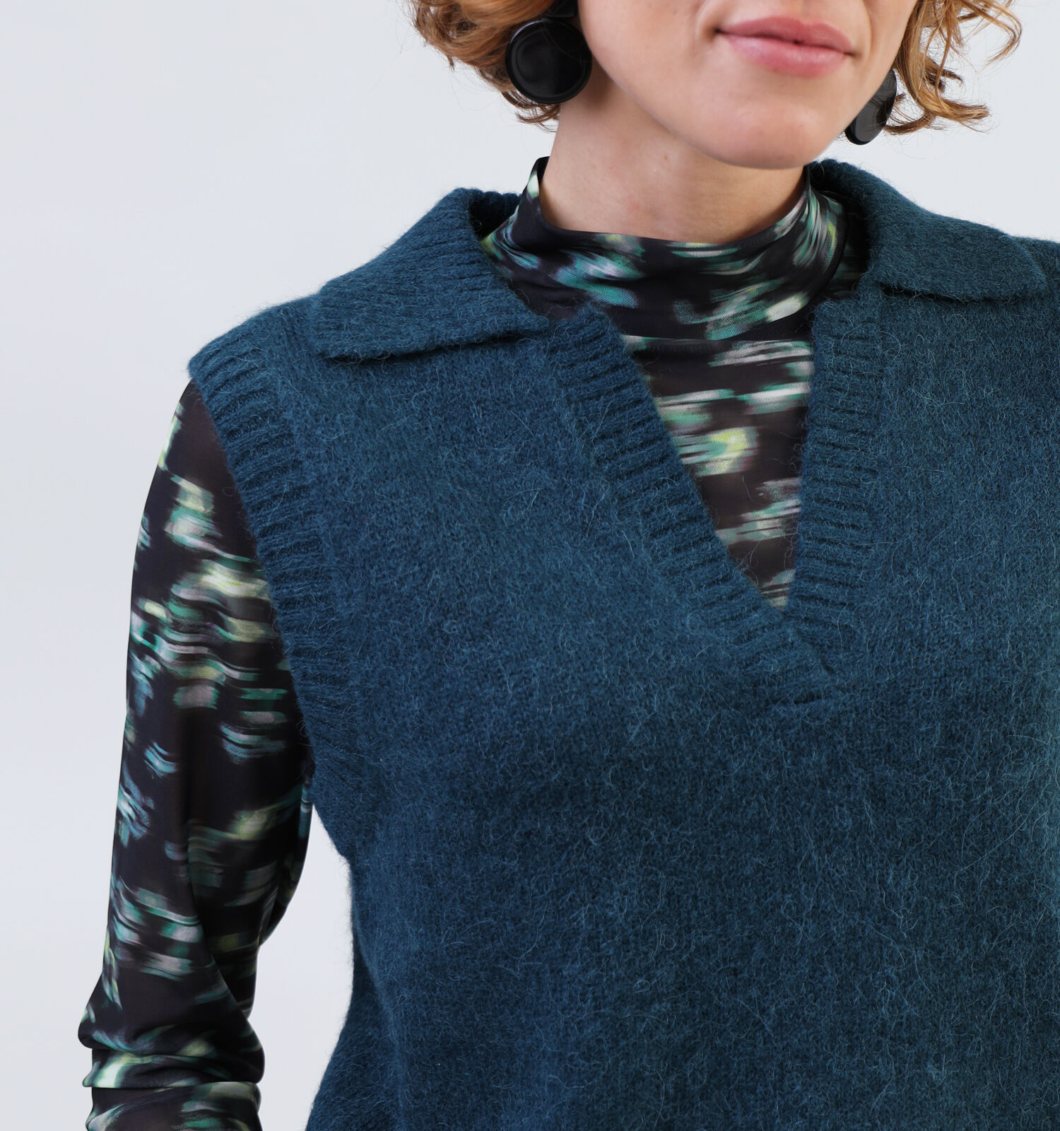 comma Blauwe Debardeur Dames Truien Online op TORFS.BE