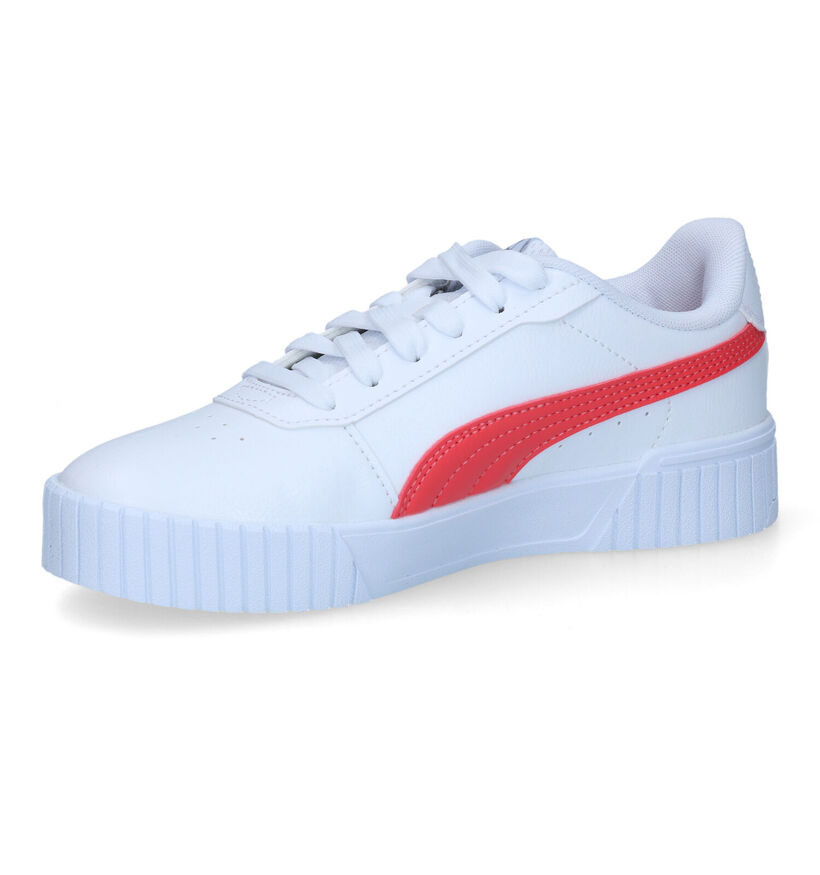 Puma Carina 2.0 Glitzy Jr Baskets en Blanc pour filles (311283) - pour semelles orthopédiques