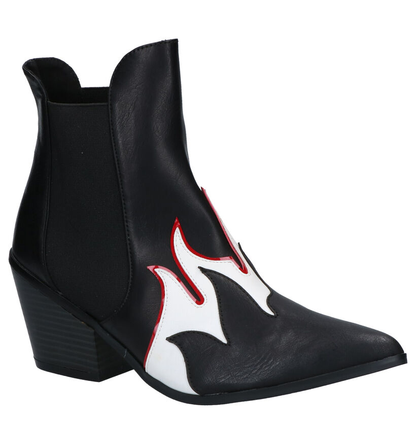 Vero Moda Bottines à talons en Noir en simili cuir (256057)