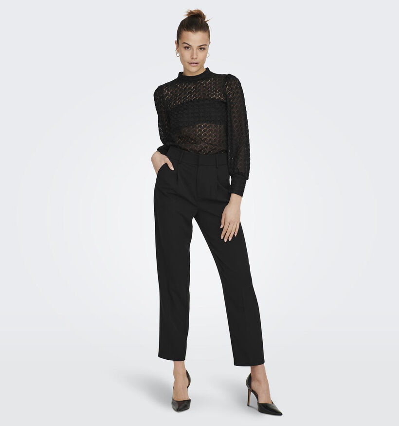JDY Avery Zwarte Kanten blouse voor dames (344182)