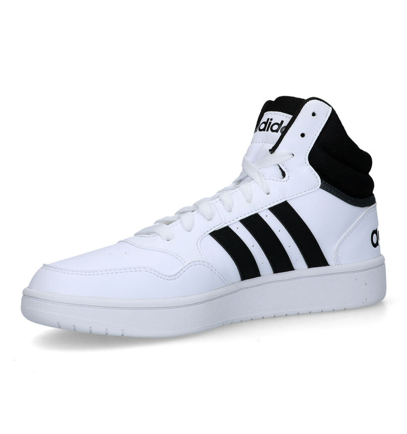 adidas Hoops 3.0 Zwarte Sneakers in kunstleer (316565)