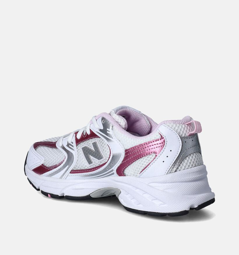 New Balance GR 530 Baskets en Blanc pour filles (350576) - pour semelles orthopédiques