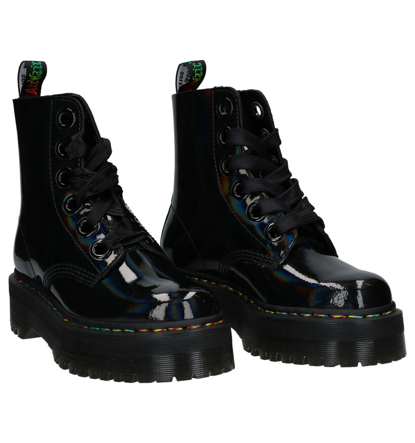 Dr. Martens Molly Zwarte Boots in kunstleer (253422)