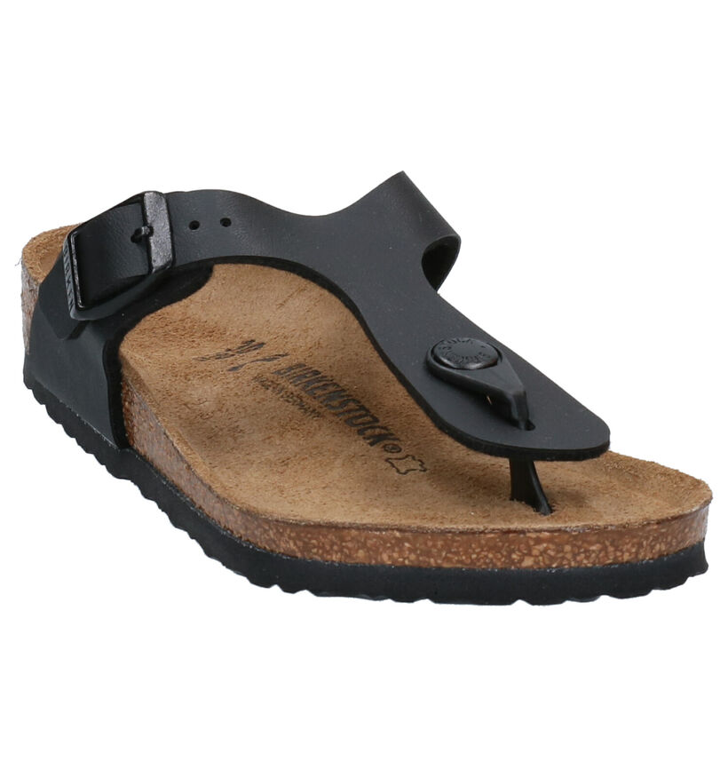 Birkenstock Gizeh Zwarte Teenslippers voor jongens (338075)