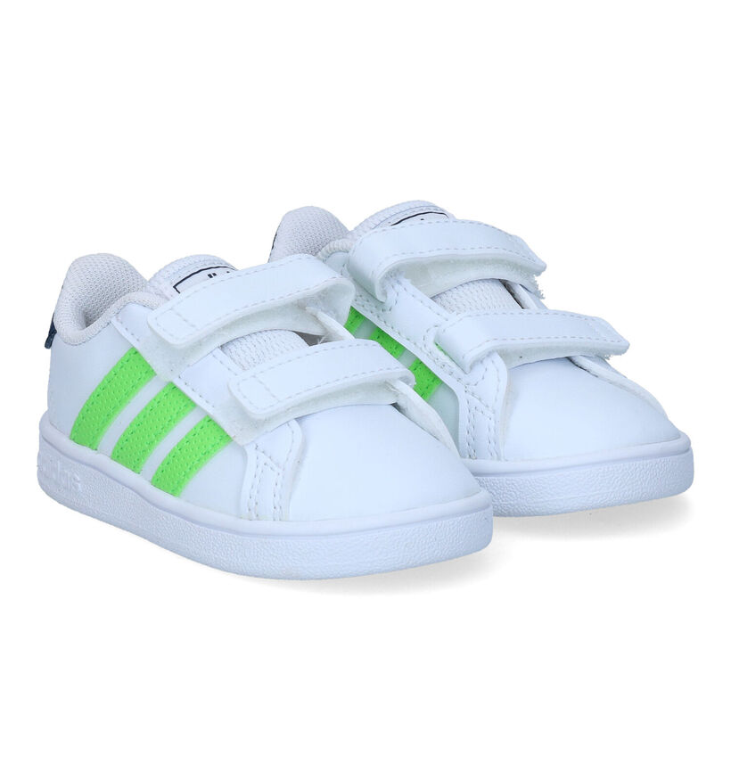 adidas Grand Court Witte Sneakers voor jongens (308318) - geschikt voor steunzolen